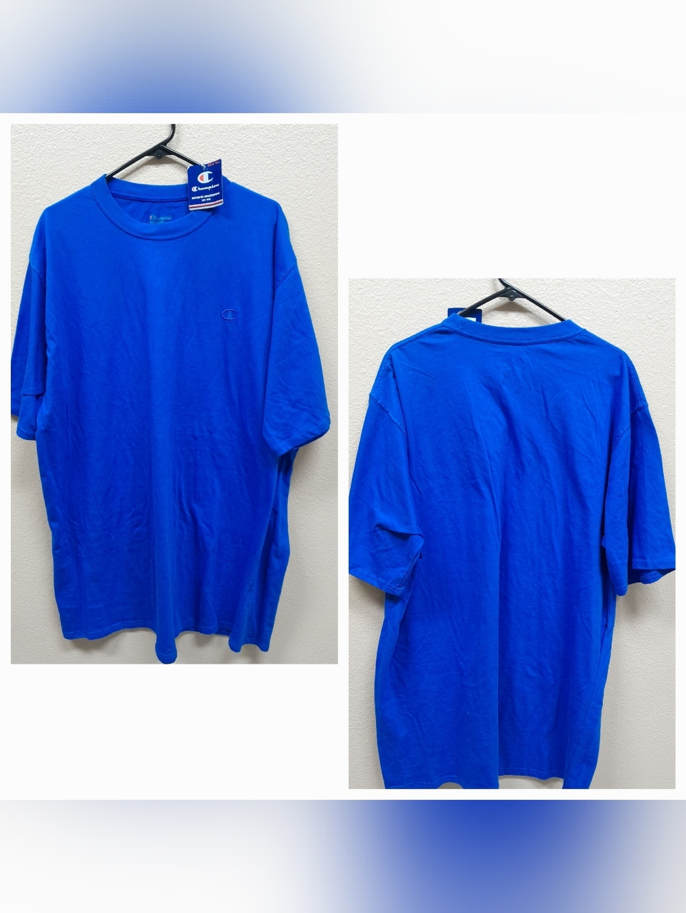 Men's Bold Blue Champion T-Shirt NWT Size:XLT(Big & Tall)  Champion